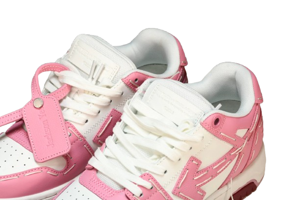 Off White Out of Office - White Pink Sartorial Stitching