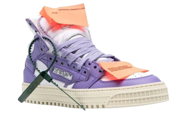 Off White High - Leather White Purple
