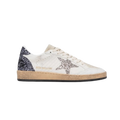 Golden Goose Ball Star Sneaker White Black Gray Glitter