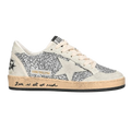 Golden Goose Silver Glitter Ball Star Sneakers