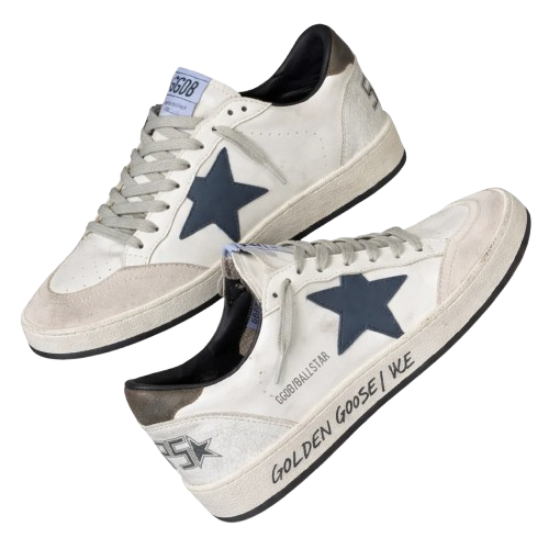 Golden Goose ballstar white navy