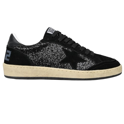 Golden Goose Black Glitter