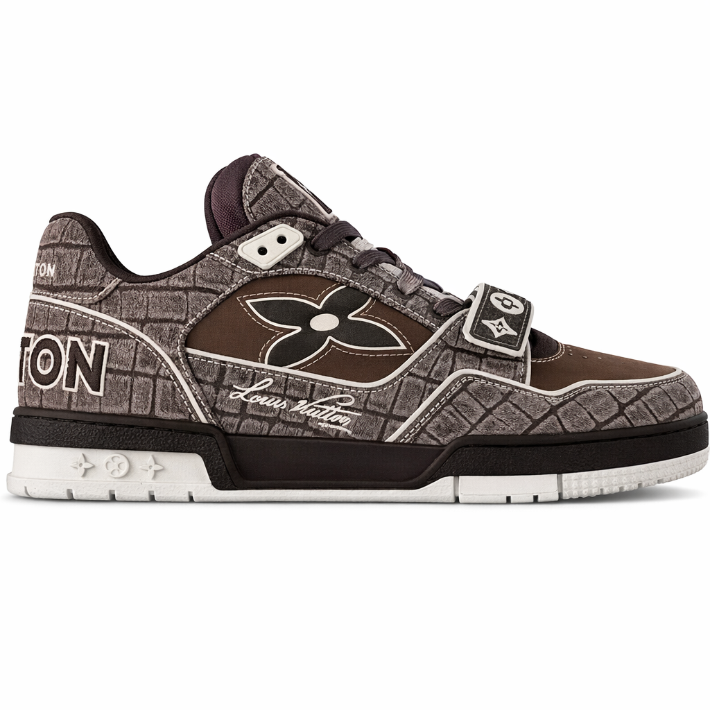 Louis Vuitton Skate Brown Crocodile