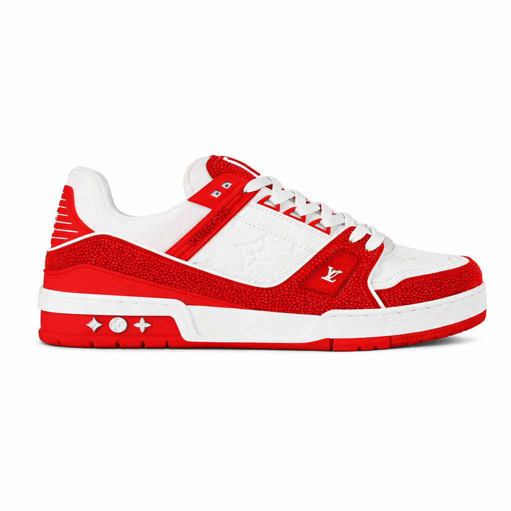 Louis Vuitton Treiners Red Glitter