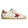 Golden Goose White gold red glitter
