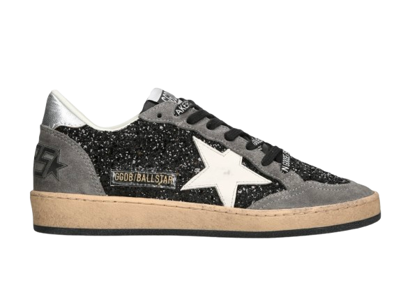Golden Goose Black Glitter