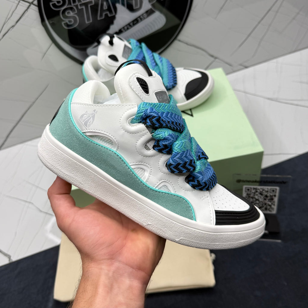 Lanvin Curb White Green