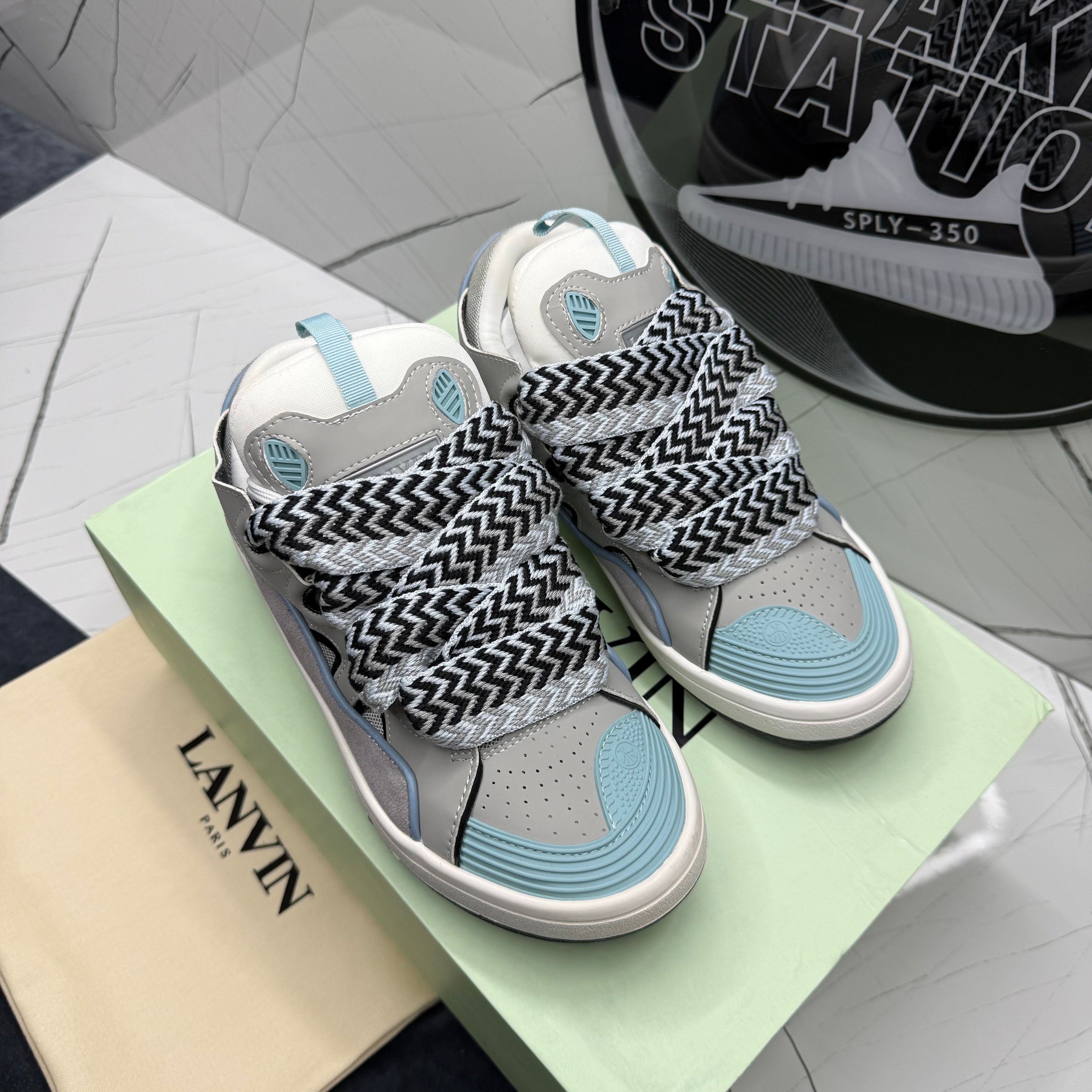Lanvin Curb Grey Light Blue
