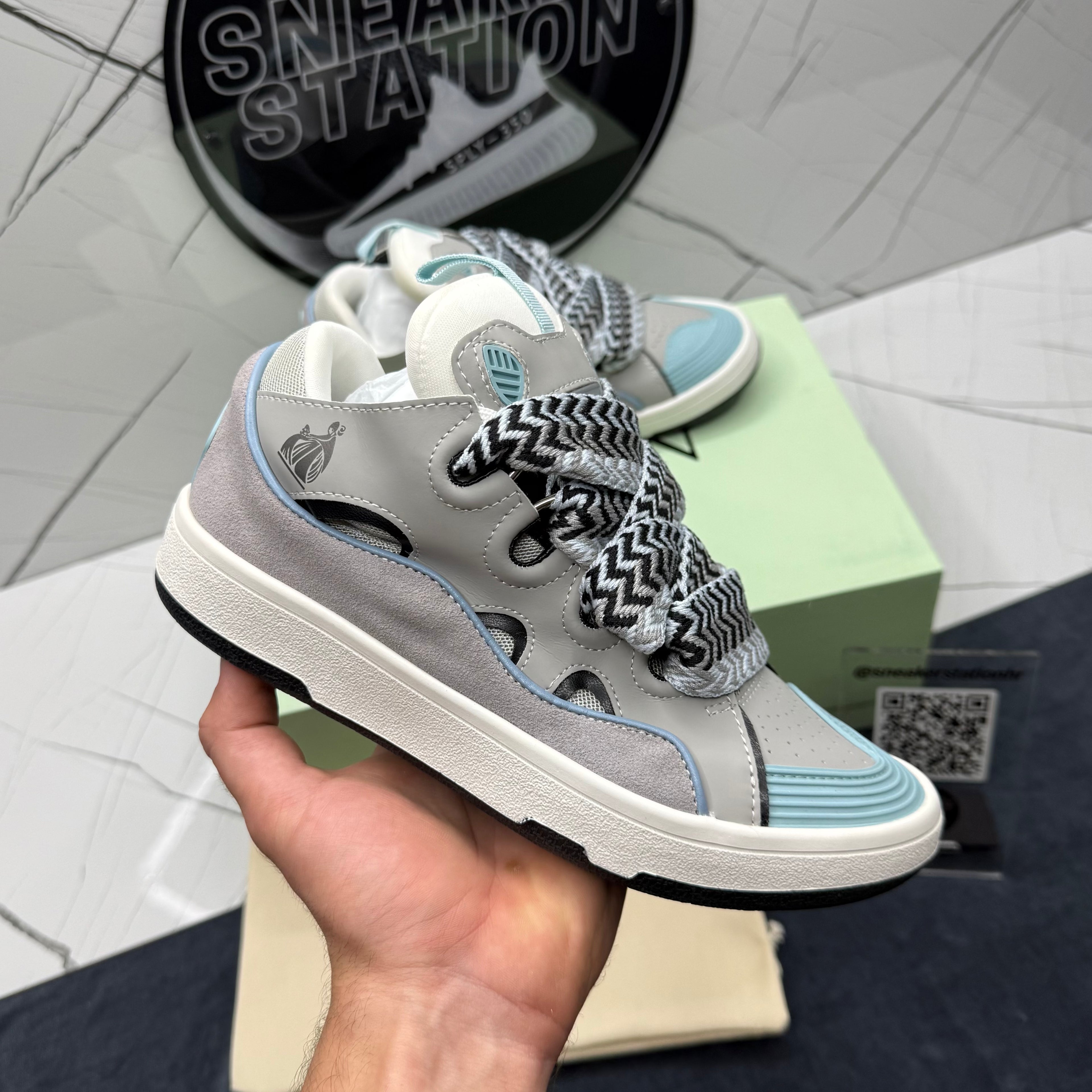 Lanvin Curb Grey Light Blue
