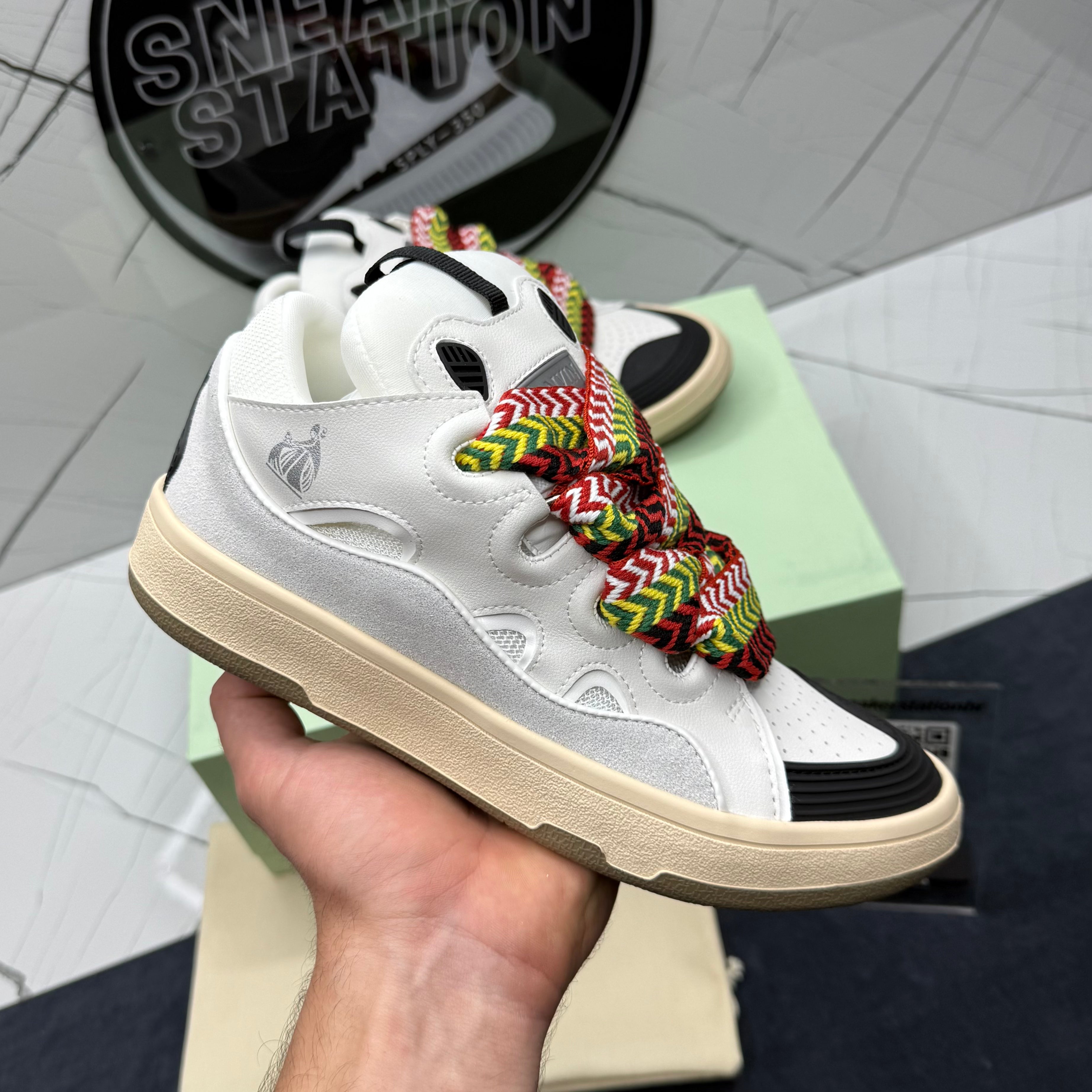 Lanvin Curb Svede Trim