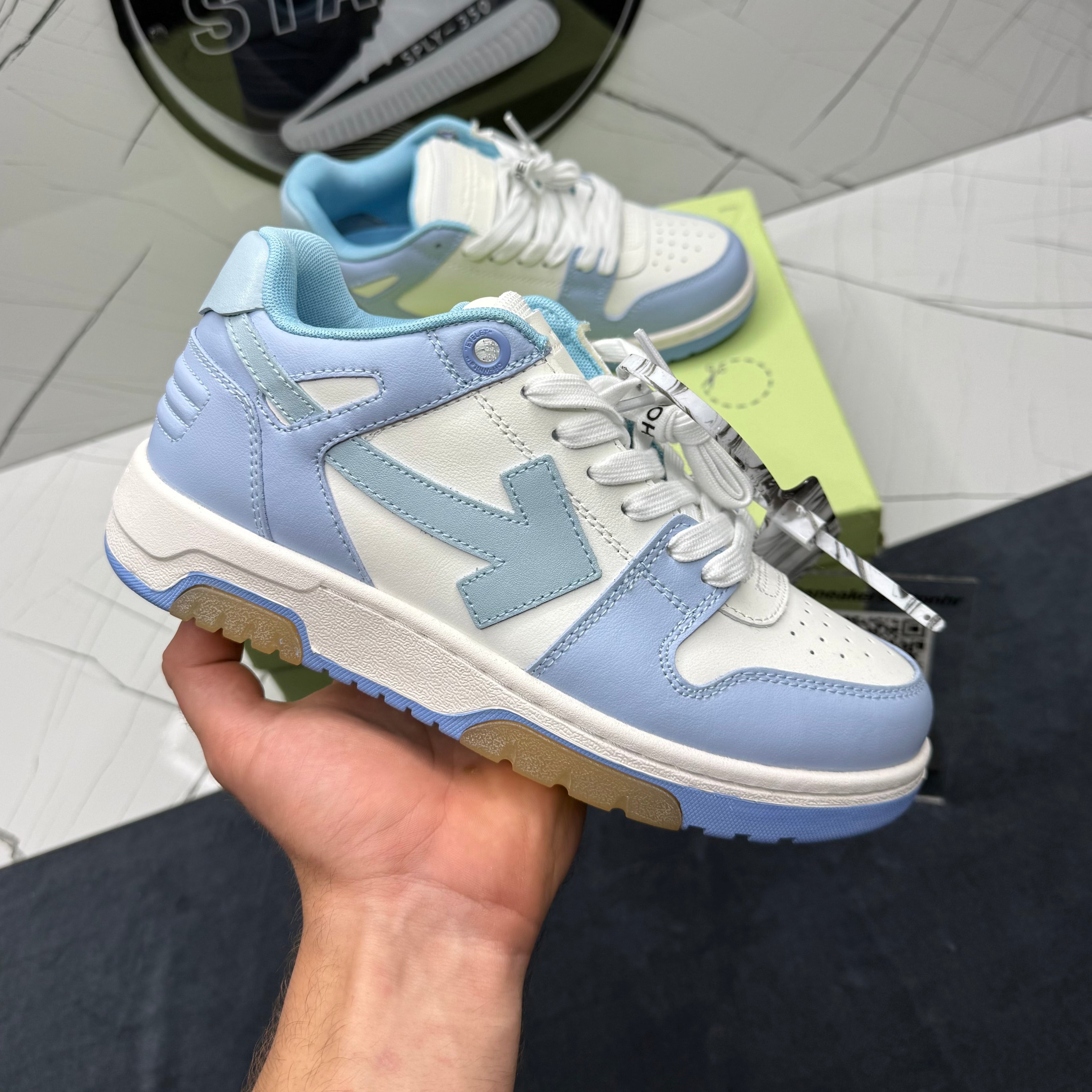 Off White Out of Office Light Blue