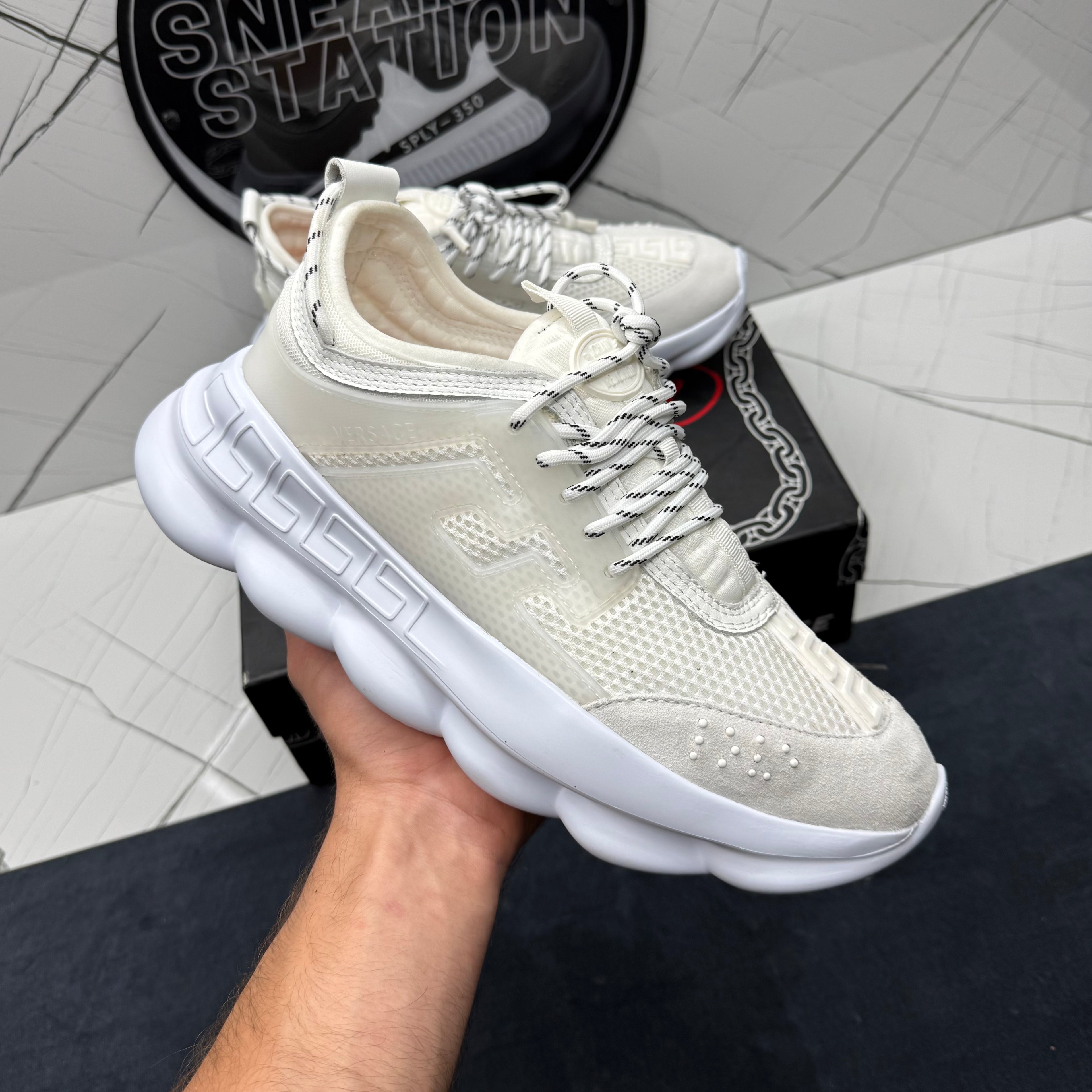 Versace Chain Reaction White