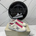 Golden Goose Super-Star White Silver Pink Leopard
