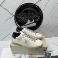 Golden Goose Super-Star with suede Star and Blue heel tab
