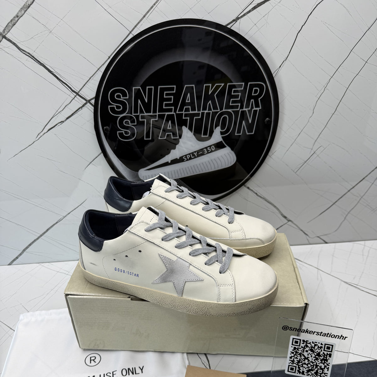 Golden Goose Super-Star White Black Grey Star