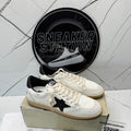 Golden Goose Ball-Star in White Nappa with Black Star