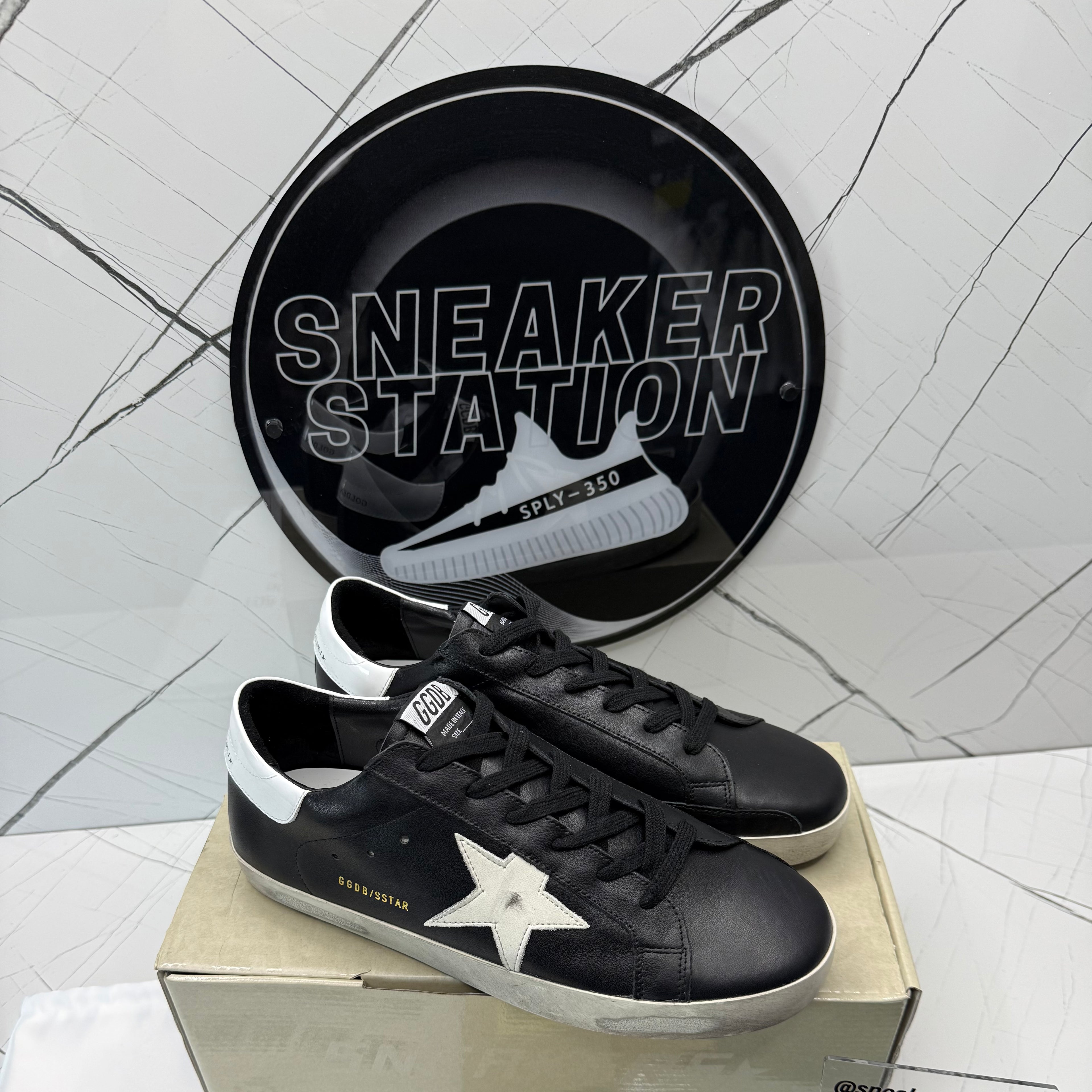 Golden Goose Super-Star Black White