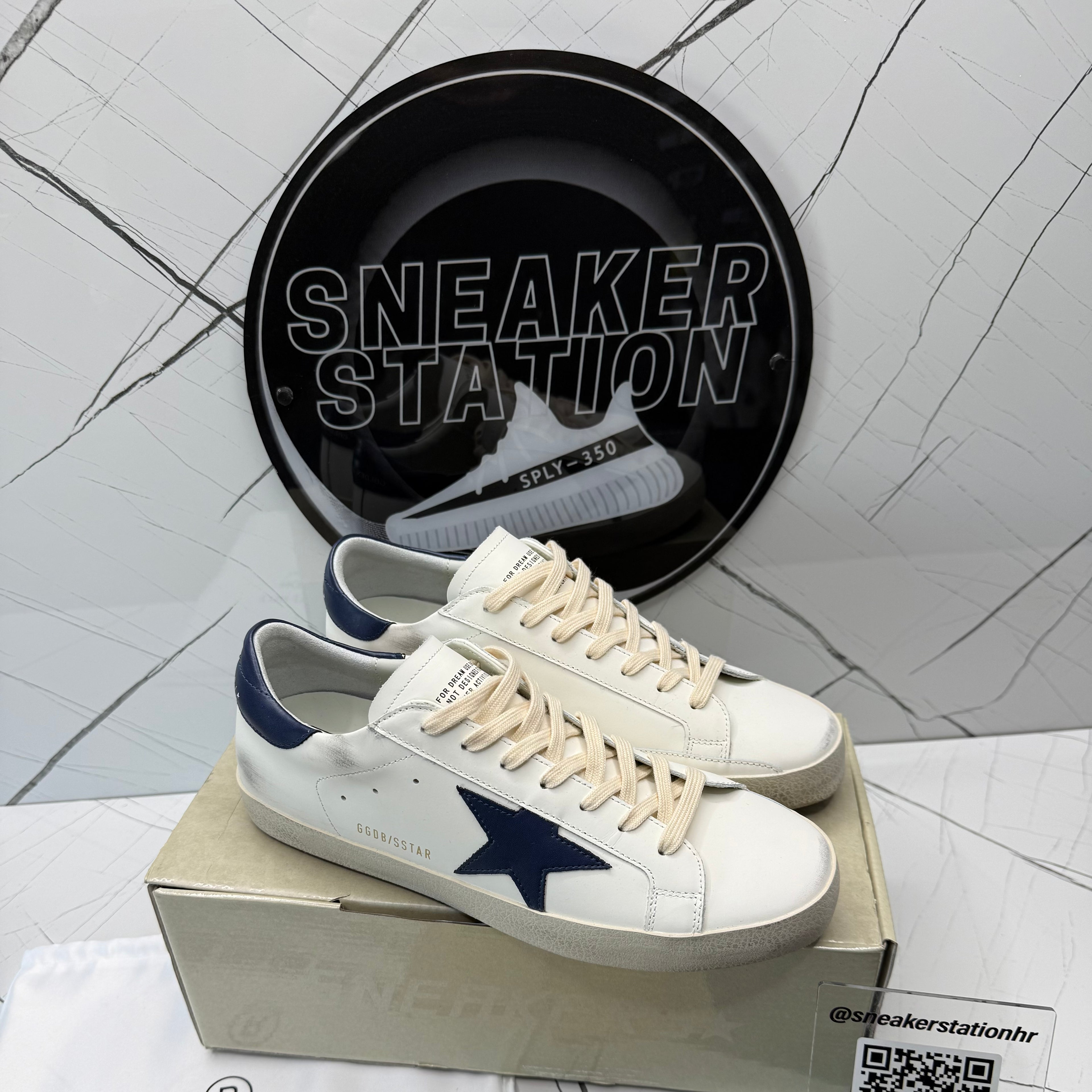 Golden Goose Super-star White Blue