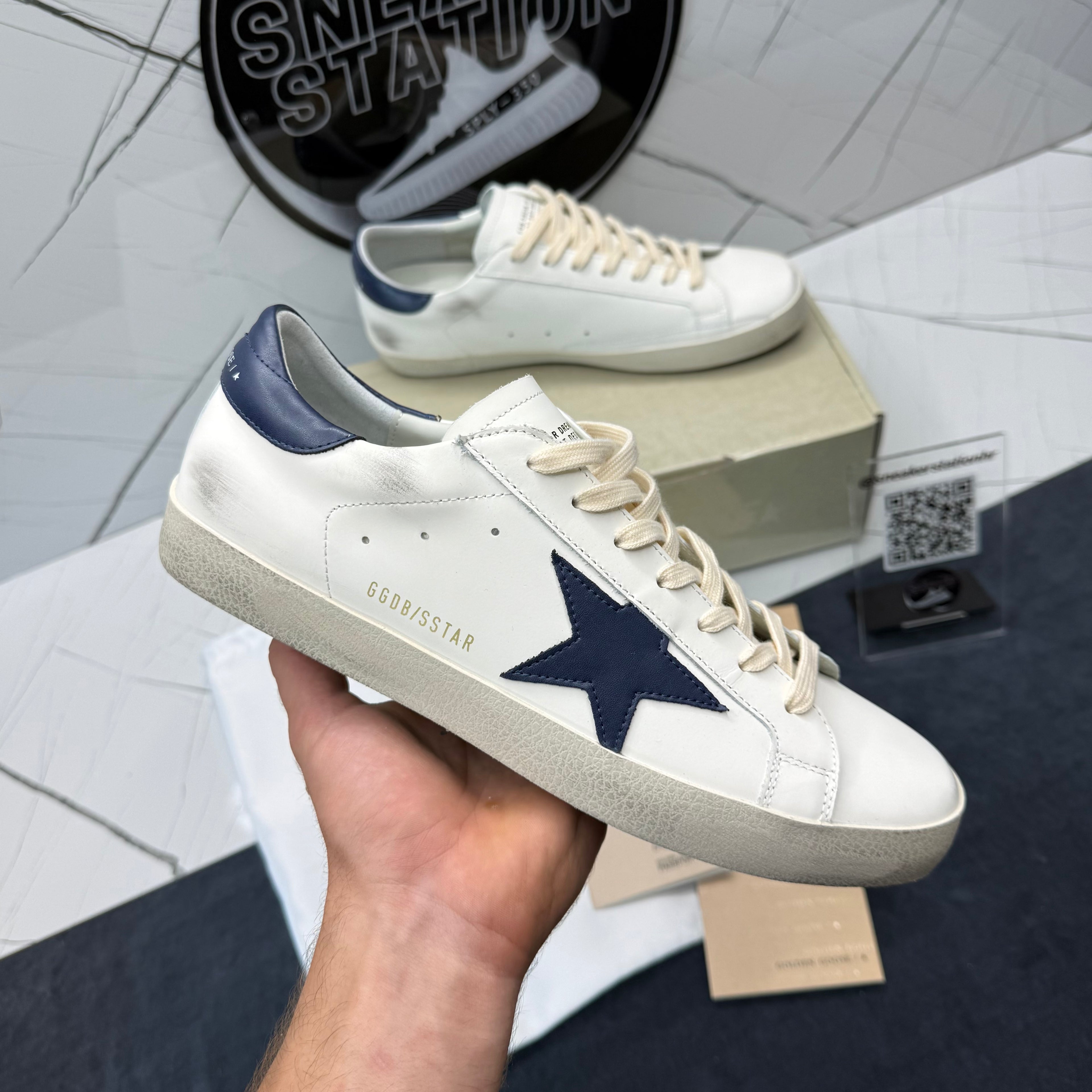Golden Goose Super-star White Blue