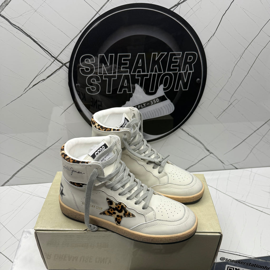 Golden Goose Sky Star Leopard print pony