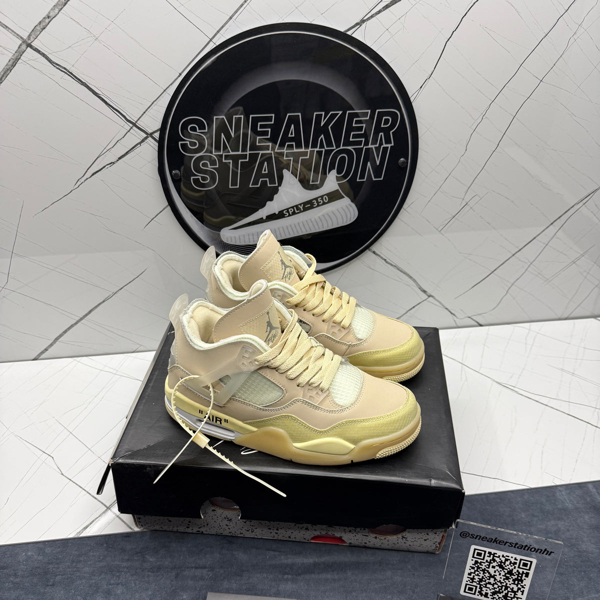 Jordan 4 Retro Off-White Sail