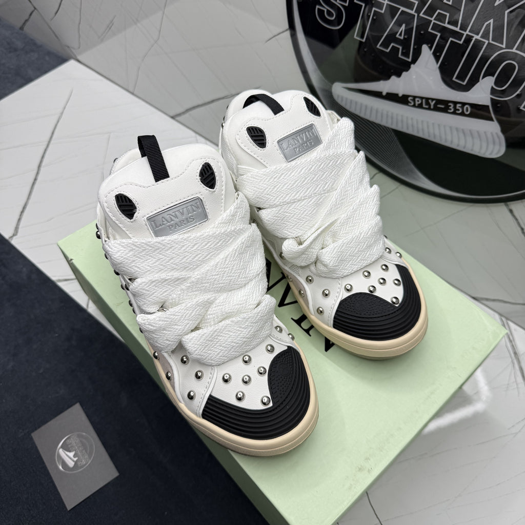 Lanvin curb white studded