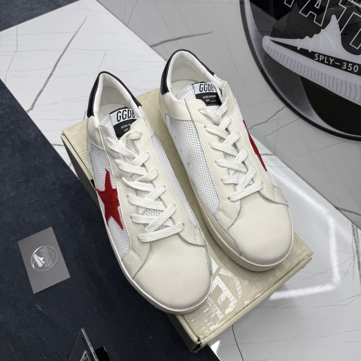 Golden goose Super-Star White Pomegranate Black