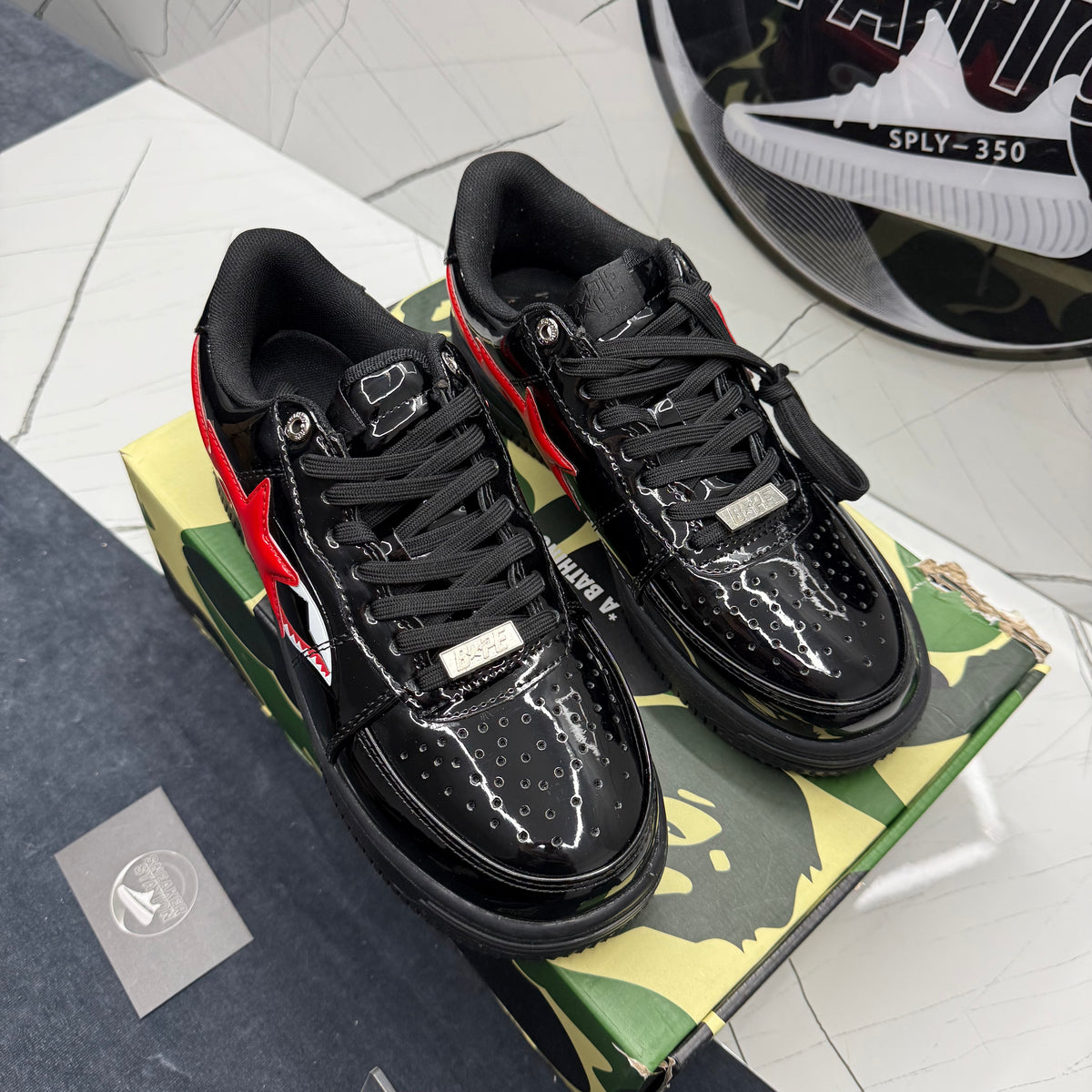 A Bathing Ape Bape Sta Low Shark Black