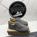Christian Louboutin Grey Louis Junior Spikes