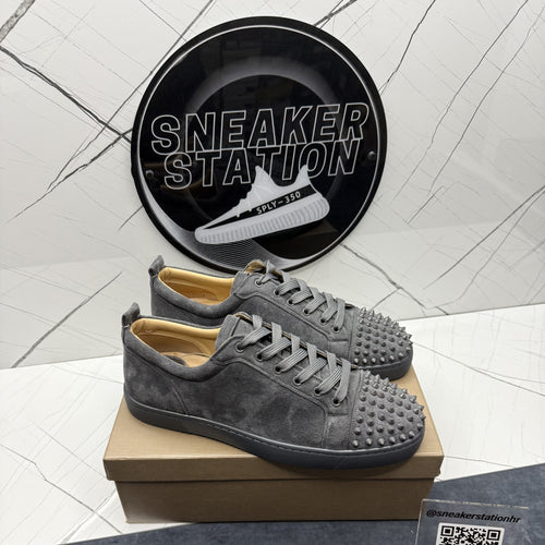 Christian Louboutin Grey Louis Junior Spikes