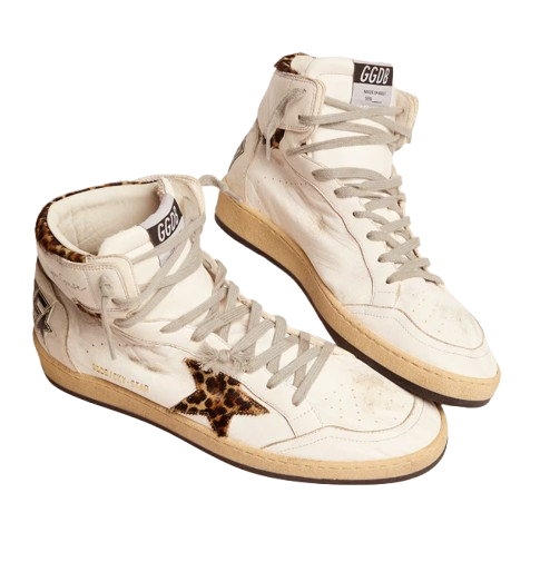 Golden Goose - White Leopard High