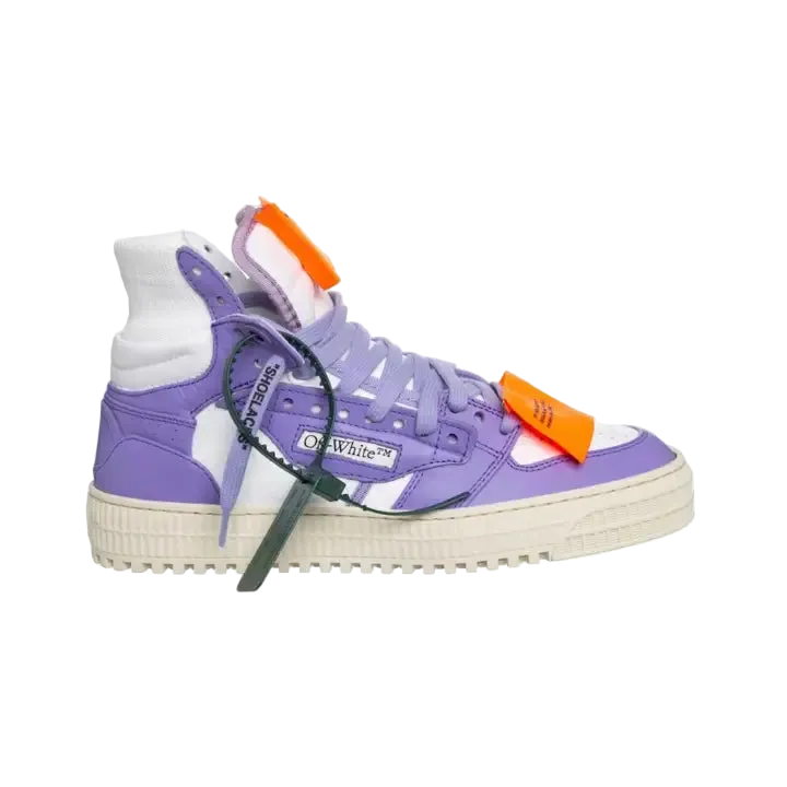 Off White High - Leather White Purple