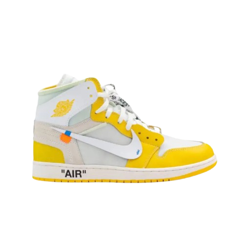 Off White Jordan 1 - White - Canary Yellow