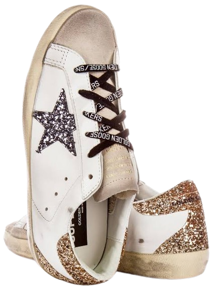 Golden Goose - White gold rose glitter