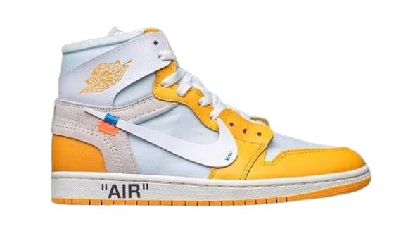 Off White Jordan 1 - White - Canary Yellow