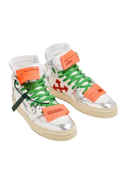 Off White High - White Silver