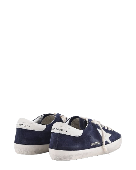 Golden Goose - Navy Suede White